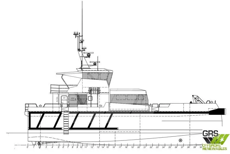Wind farm service vessel for sale