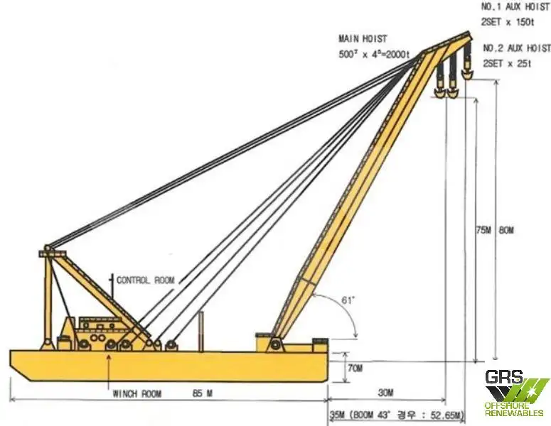 Crane vessel for sale
