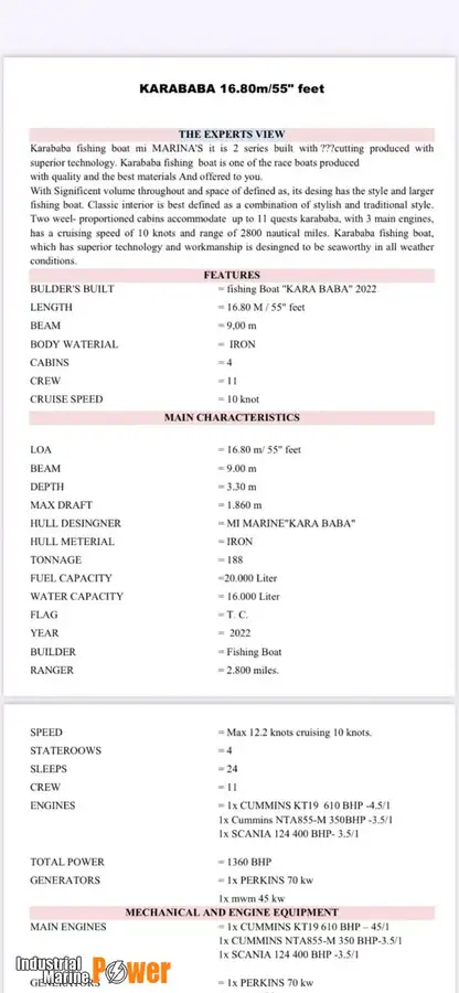 Fishing Trawler for sale